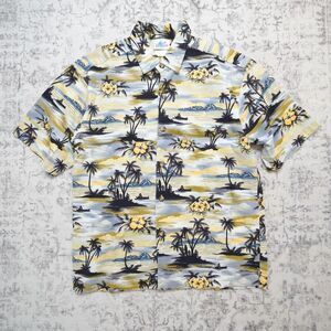 Disneyland Resort Hawaiian Aloha Mickey Goofy Button Up Shirt - Men's Small